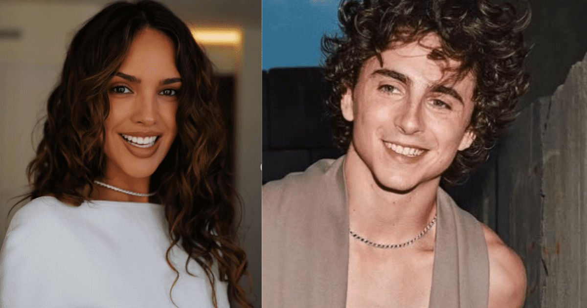 Timothée Chalamet and Eiza González