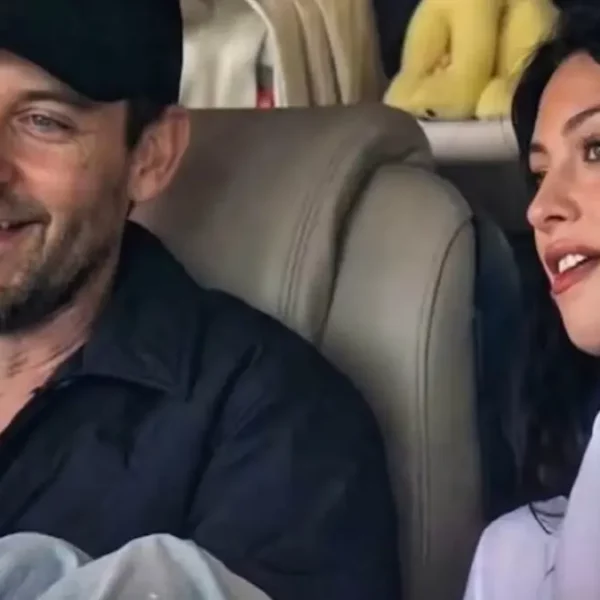 Tobey Maguire spotted with social media star Mishka Silva, 20, at Super Bowl LX